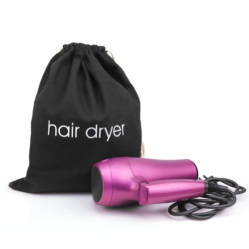 Hair Dryer Bags Bulk, Hairdryers Storage Drawstring Pouch, Blow Dryer Case Container Hairdryer and Styling Tools Accessories Bags for Hotel Home Travel Bathroom 15in x 13in (16 PCS Black)