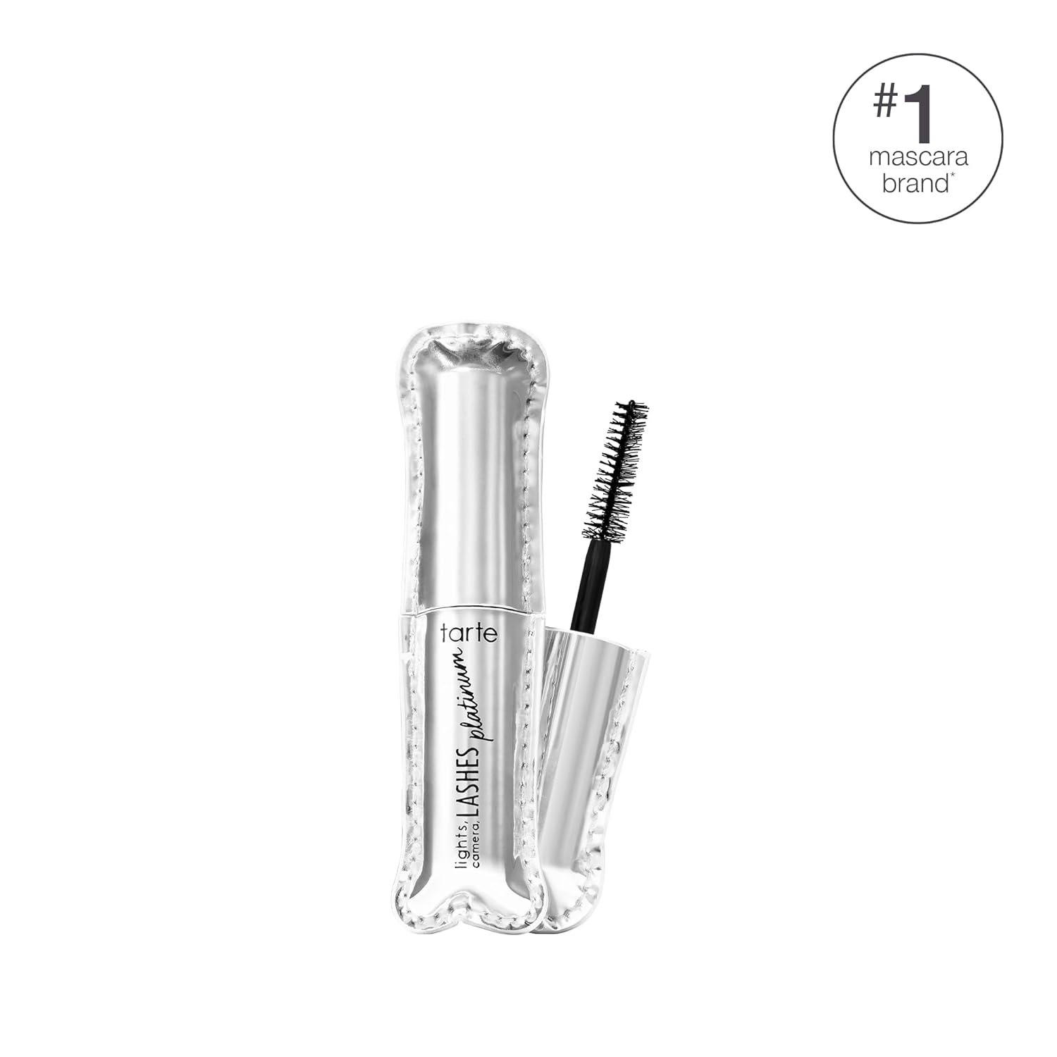 Tarte Lights, Camera, Lashes Platinum Volumizing Mascara - Black Tinted Peptide Formula for Volume & Length, Vegan & Cruelty-Free