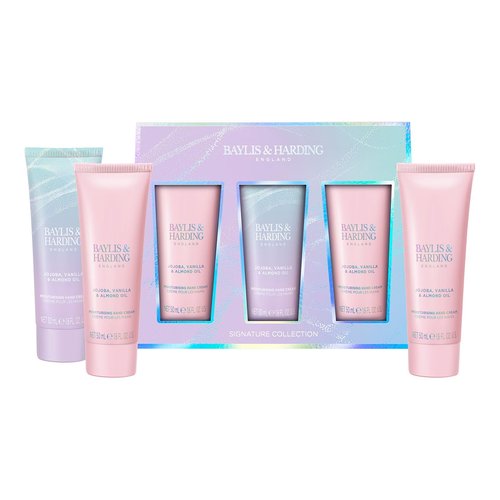 Baylis & Harding Gift Set for Women - Hand Care Pack - Jojoba, Vanilla & Almond Oil, 3-Pack