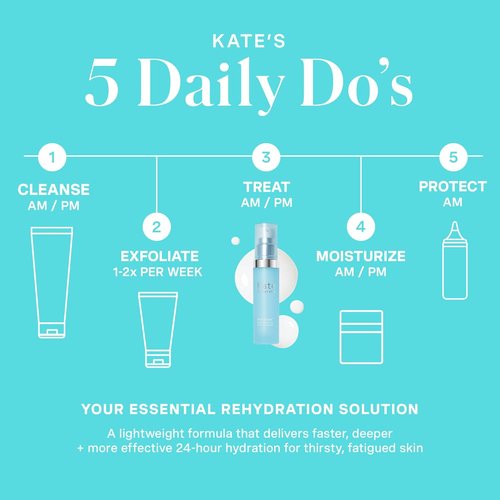 Kate Somerville HydraKate Hydration Serum - Skin-Quenching Dual-Weight Formula with Hyaluronic Acid, 1 Fl Oz