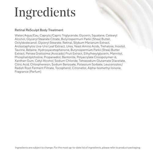 Murad Retinal ReSculpt Body Treatment - Firming Body Cream with Encapsulated Retinal & Shea | 5.0 Fl Oz