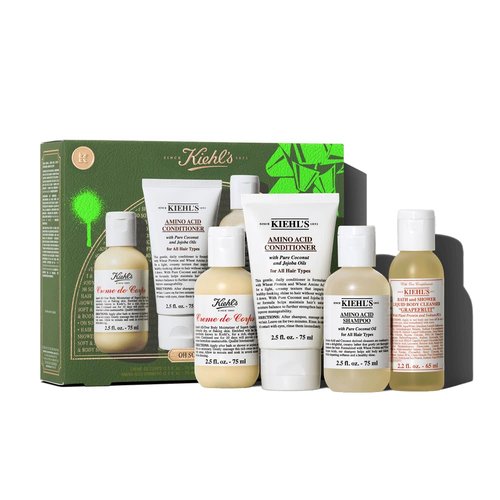 Kiehl's Body and Haircare Routine Gift Set, $49 Value, Includes 3 Travel Size Products, Shampoo, Conditioner and Body Lotion