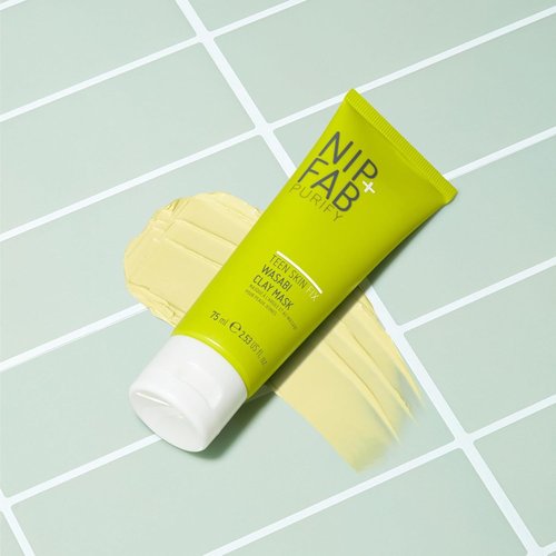 Nip+Fab Wasabi Clay Mask - Purifies Congested Pores with Kaolin Clay & BHA | 2.54 fl oz