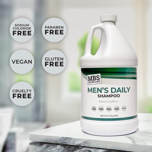 Skiennix Men's Gallon Shampoo - Moisturizing & Hydrating for Sensitive Scalp - Paraben Free, Vegan (128 Fl Oz)