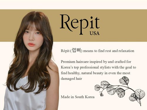 Repit Repair’s Curling Creme | Korean Curl Defining Cream | Leave-In Hair Essence Treatment for Wavy, Curly Hair | RepitUSA