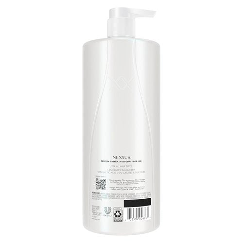 Nexxus Clean & Pure Shampoo - Detox Formula for Professional Hair Care | Silicone, Sulfate & Paraben Free, 33.8 oz
