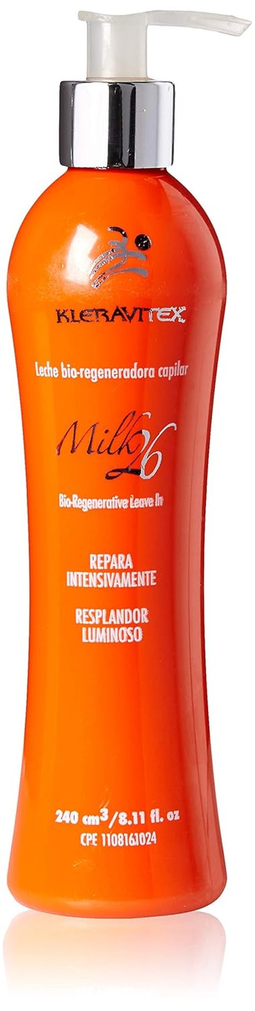Kleravitex Milk 26 Leave-In Conditioner - 8.11 Oz - Split End Repair & Hair Growth Boost