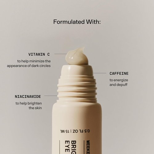 Versed Weekend Glow Eye Gel - Caffeine Under Eye Cream for Dark Circles & Puffiness - 0.5 oz