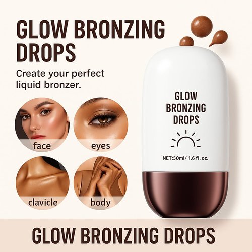 True Match Lumi Glotion - Natural Glow Enhancer & Illuminator | Bronzing Drops for Sun-Kissed Skin, 903 Medium (Champagne Shimmer)