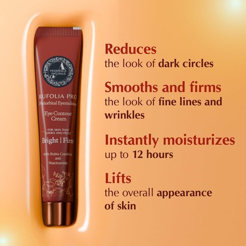 Rufolia Pro Eye Contour Cream - Brightens Dark Circles & Firms Droopy Eyelids | 0.53 oz (15 g)