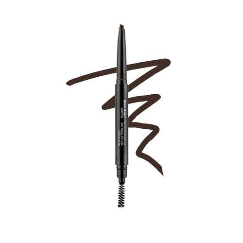 Bodyography Brow Assist - Triangular Tip Eyebrow Pencil in Brown | Defines, Fills & Shapes Brows | Vegan Formula with Castor & Coconut Oil