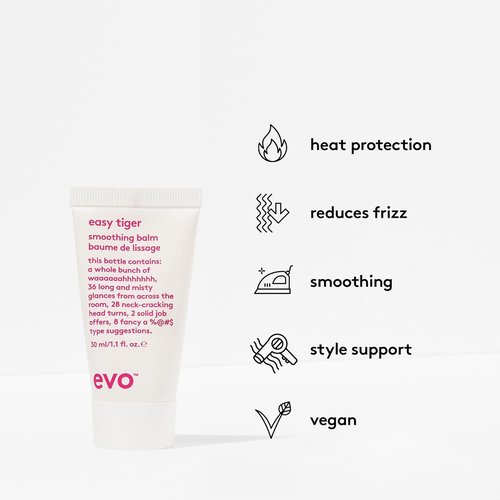 EVO Easy Tiger Straightening Balm - Frizz Control & Heat Protection | 3.4 oz