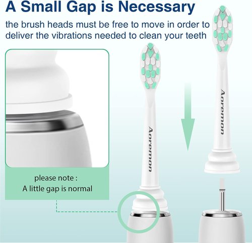 Aoremon Replacement Brush Heads - Compatible with Philips Sonicare C2/C1 - 10 Pack for Superior Cleaning