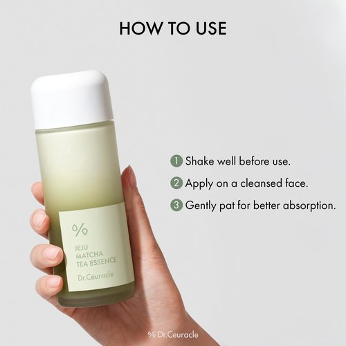 Dr.Ceuracle Jeju Matcha Tea Essence - Skin Purifying Milky Toner with Matcha Extract, 9-Peptide, Ceramide, Korean Skincare Essence (150 ml / 5.07 fl. oz.)
