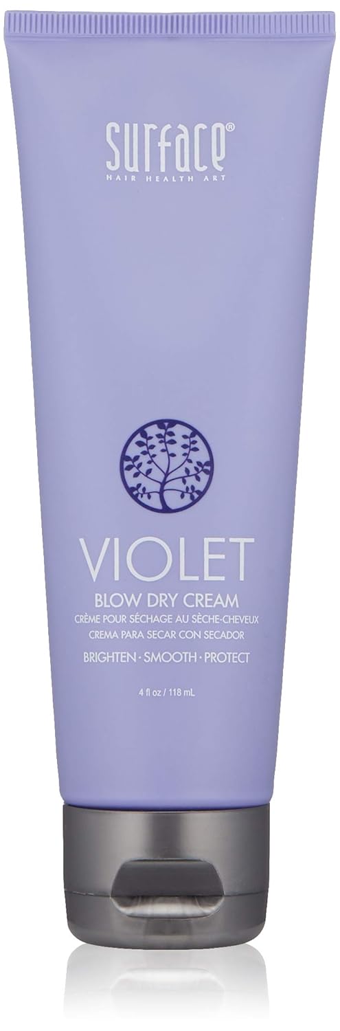 Surface Hair - Pure Blonde Violet Blow Dry Cream - Tones & Brightens Hair - 4 Fl Oz