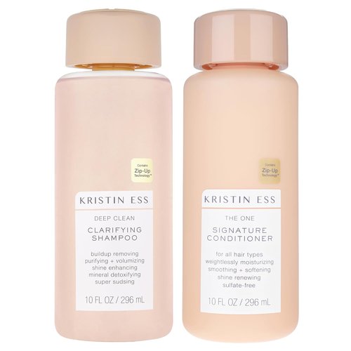 Kristin Ess Deep Clean Clarifying Shampoo & Conditioner Set - Moisturizes, Smooths, Detangles | 10oz, Sulfate-Free, Color Safe