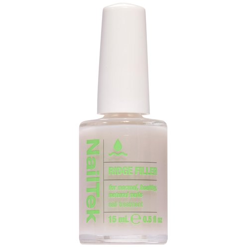 Nail Tek Ridge Filler Formula 1 – Clear Ridge Filler for Nails Base Coat, Nail Strengthener Polish for Strong, Healthy Natural Nails Growth, 0.5 fl oz