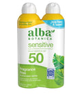 Alba Botanica Sunscreen Spray SPF 50 - Sensitive Skin Formula | 10 Fl Oz (Pack of 2)