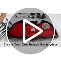Halloween Pumpkin Zen Garden Desk Decor - Gothic Spooky Coffin Tray with Figurines Variation of PUMPKIN