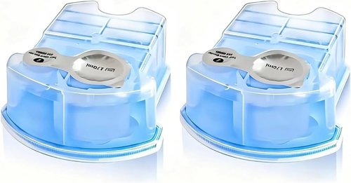 Braun Shaver Cleaning Fluid - Compatible Refill Cartridges CCR for Series 3, 5, 7, 9 | 2-Pack with Lemon Scent