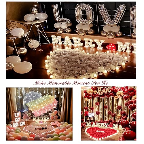 Artificial Rose Petals Set - 2000 Deep Purple Fake Flower Petals for Wedding & Romantic Decor
