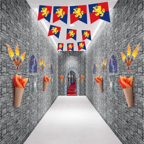 Medieval Castle Party Decorations Set - Knight Birthday Supplies, 26pcs, Variation: Medieval Castle