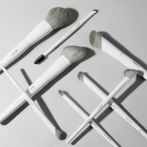BEILI 12-Piece White Makeup Brush Set, Premium Synthetic Brushes for Foundation, Blending, Eyeshadow, Contour, Blush, and Eyeliner, Luxury Gift-Ready