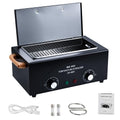 High Temperature Cleaning Box 300W 1.5L with Timer Dry Heat Sterilizer Cabinet Equipment with Stainless Tray For Nail Tool Spa Pedicure Hairdressing Metal Tools with Handle (Black#2)