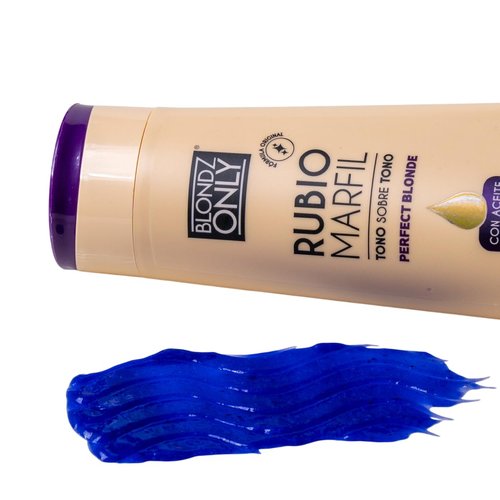 Rubio Marfil Purple Toning Hair Mask - Eliminates Brassiness & Neutralizes Yellow Tones | 11.8 Fl Oz