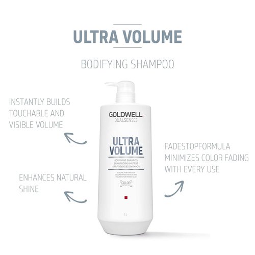 Goldwell Dualsenses Ultra Volume Shampoo - Bodifying Formula for Full, Lush Hair | 1L