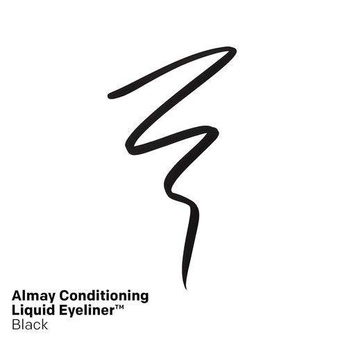 Almay Conditioning Liquid Eyeliner - Longwearing, Waterproof & Hydrating - 10 Black, 0.03 fl oz