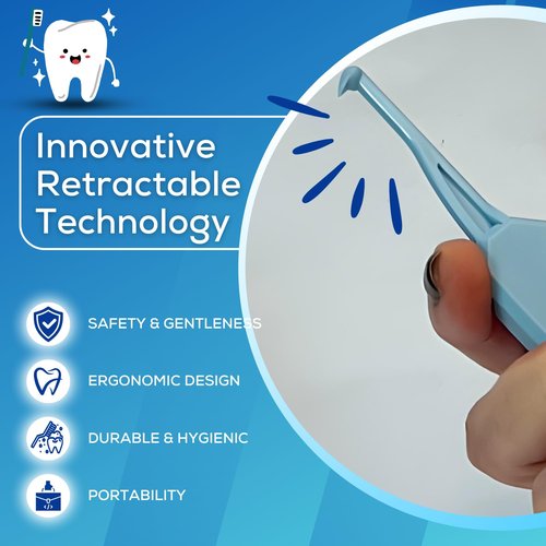 AlignerOff Reusable Teeth Retainer Remover Tool – Compact, Retractable, Aligner Removal Tool for Invisalign, Nightguards, Retainers & Veneers – Ergonomic Design for Easy Removal – Ideal for Gifting