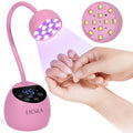 LIORA UV LED Nail Lamp: Cordless USB Rechargeable Gooseneck Lamp for Gel Nails with 4 Timers & Auto Sensor, Flash Curing Nail Dryer for Salon, Home & DIY Use