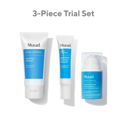 Regine Switzerland Acne Treatment Trial Kit - Salicylic & Mandelic Acid for Clear Skin - Travel Size for Acne-Prone Skin