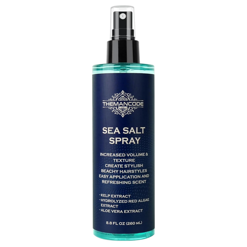THEMANCODE Sea Salt Spray for Men - Texturizing Hairspray for Instant Volume | 8.8 Oz Travel Essential