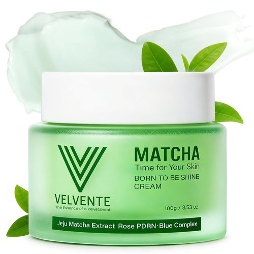 Regine Switzerland Matcha Facial Moisturizer - Hydrating Anti-Aging Cream with Rose PDRN & Peptides, 3.53 oz