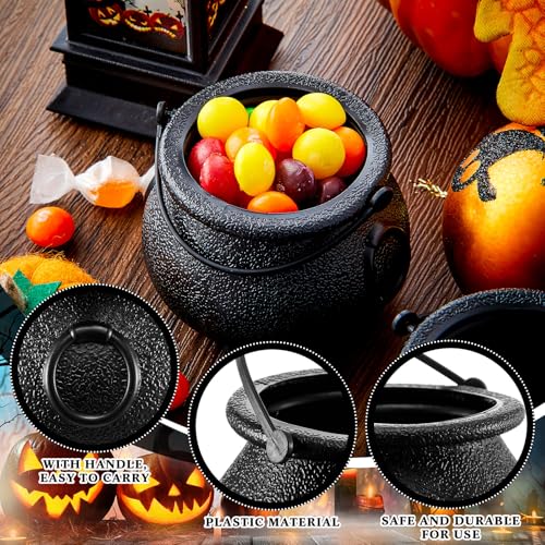 Black Cauldron Set for Halloween Party Decor - 26 Pieces