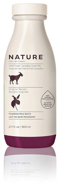 Nature by Canus Foaming Milk Bath - Smoothing Fresh Canadian Goat Milk, 27.1 Fl Oz