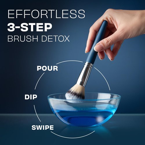 Original Makeup Brush Cleaner - Quick-Drying Rinse-Free Formula for Professional Brush Care - 16 oz