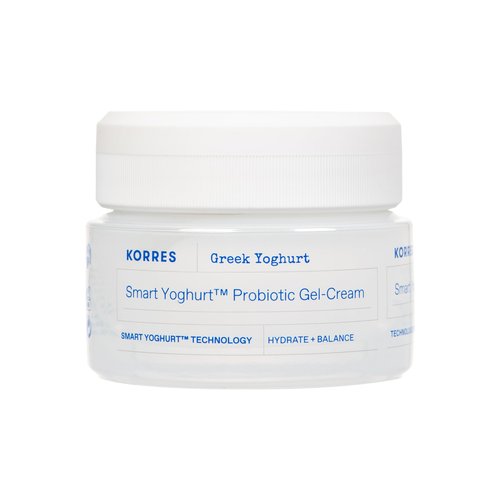KORRES Greek Yoghurt Nourishing Probiotic Gel-Cream, Lightweight Face Moisturizer with Pre and Probiotics, Time-Released Hydration for 48 Hours, Microbiome Technology for Balanced Skin, 1.4 Fl Oz