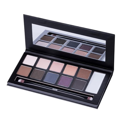 Klasme Dark Night Eyeshadow Palette - 10 High-Pigment Shades for Smoky Eyes | Matte & Shimmer Finishes