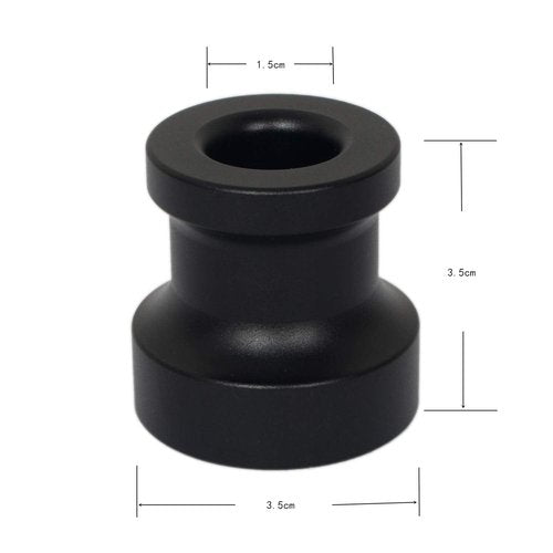 Evaty Men's Safety Razor Stand Aluminum Alloy Desk Pen Holder Toothbrush Shaving Razor Base Stand (A-Black)