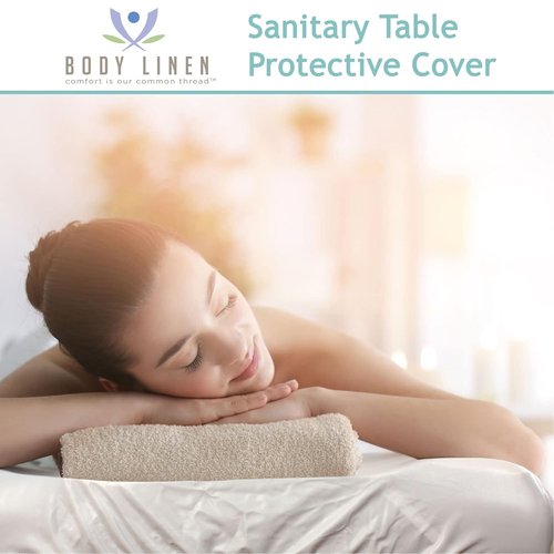Body Linen Massage Table Cover - Waterproof, Wipe-Clean Barrier | Machine Washable Protection