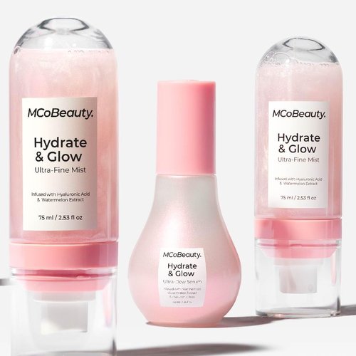 MCoBeauty Hydrate & Glow Mist - Ultra-Fine Hydrating Face & Body Spray with Hyaluronic Acid | Vegan & Cruelty-Free