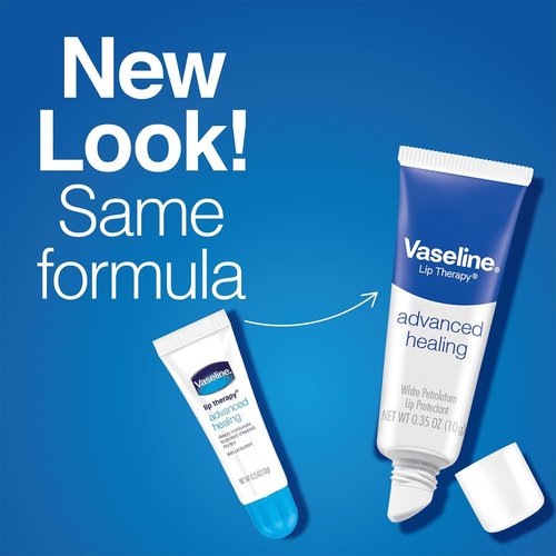 Vaseline Intensive Care Lotion, Unscented, Advanced Repair – Non-Greasy Moisturizer for Extremely Dry Skin + Advanced Lip Therapy Tube