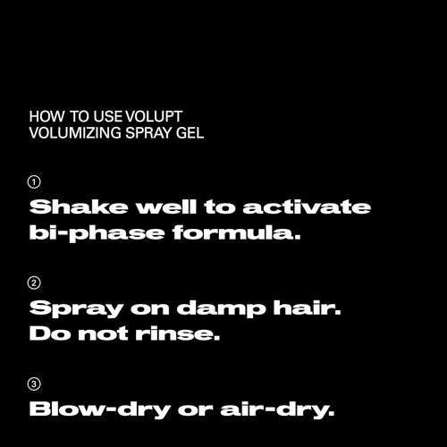 Sebastian Professional Volupt Volume-Building Spray Gel - Volumizing & Soft Hair Styling | 5.07 fl oz