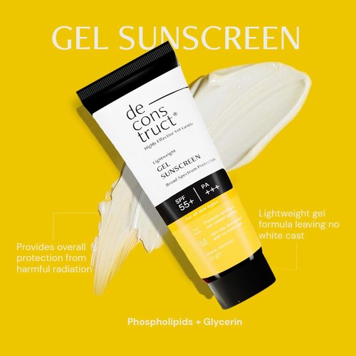 Deconstruct Glow Guard Duo - Brightening Lip Balm (4g) + Gel Sunscreen (50g) | SPF 50+ for All Skin Types