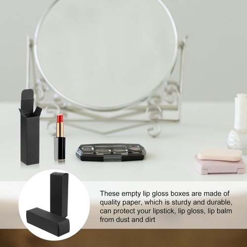 minkissy Lipstick Box 3.34In Cosmetic Organizer for Lipstick and Lip Gloss Storage Travel Case Durable Paper Container for Home and on-the-Go