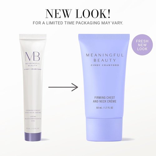 Meaningful Beauty Firming Chest & Neck Crème - Tightening Treatment with Vitamin C & Hyaluronic Acid | 1.7 oz