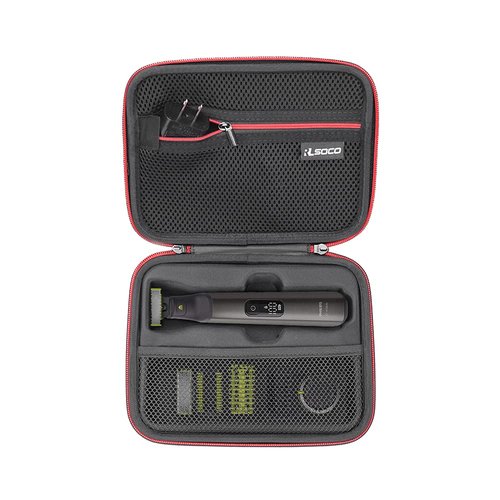 RLSOCO Hard Case Compatible With Philips QP6530/70,QP6530/80,QP6531/70,QP6550/70,QP6520/70,QP6510/20 Hybrid Electric Trimmer | Compact Design with YKK Zipper & Scratch Protection (Case Only)